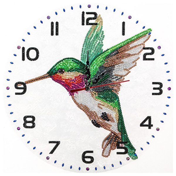 Bird Clock Mosaic Part Special Shape Diamond DIY Painting Kit Gifts